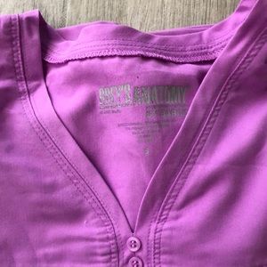 Purple Greys anatomy scrubs